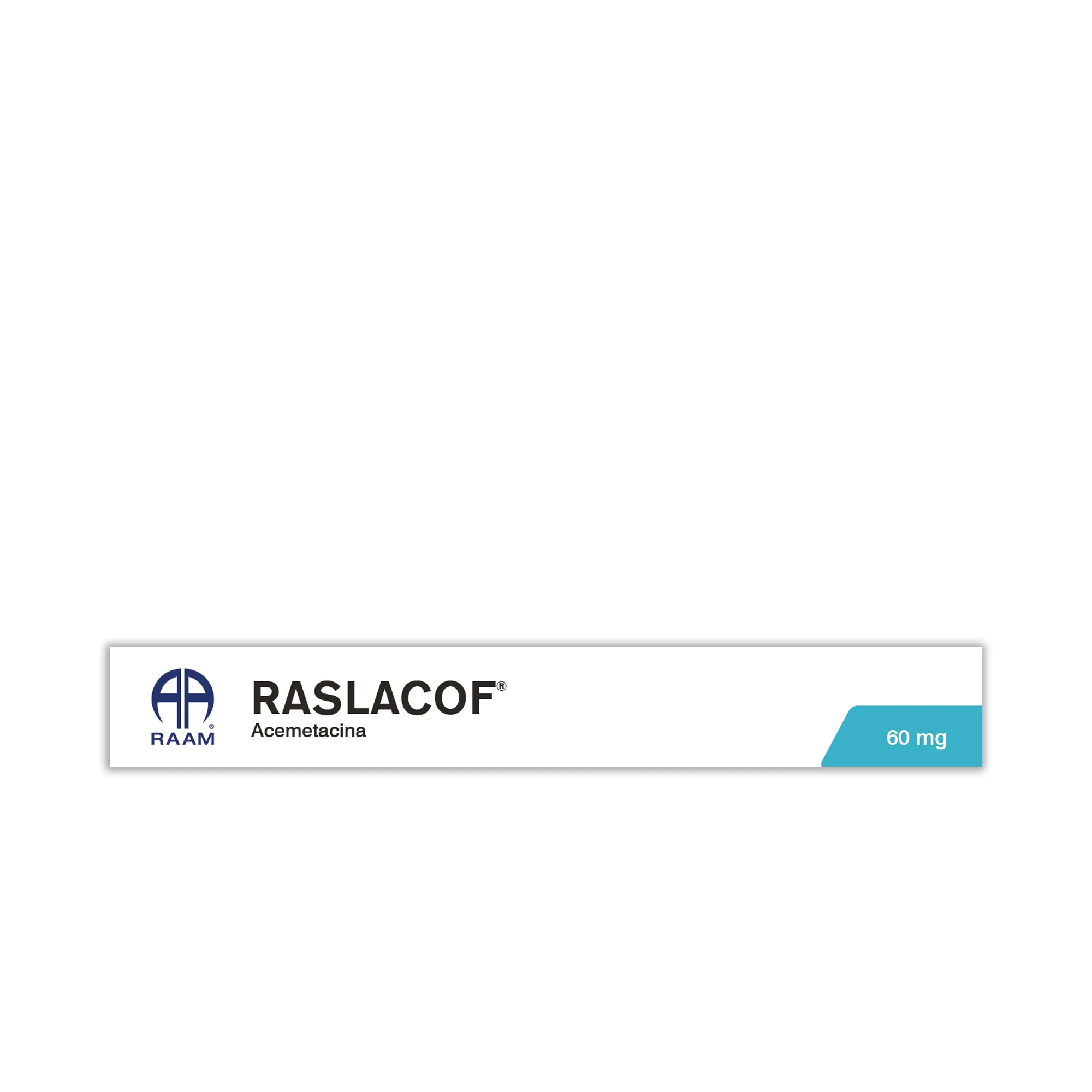 Acemetacina 60 mg 14 Cápsulas RASLACOF | Vista general del producto Vista general de Acemetacina 60 mg 14 Cápsulas RASLACOF Laboratorio RAAM