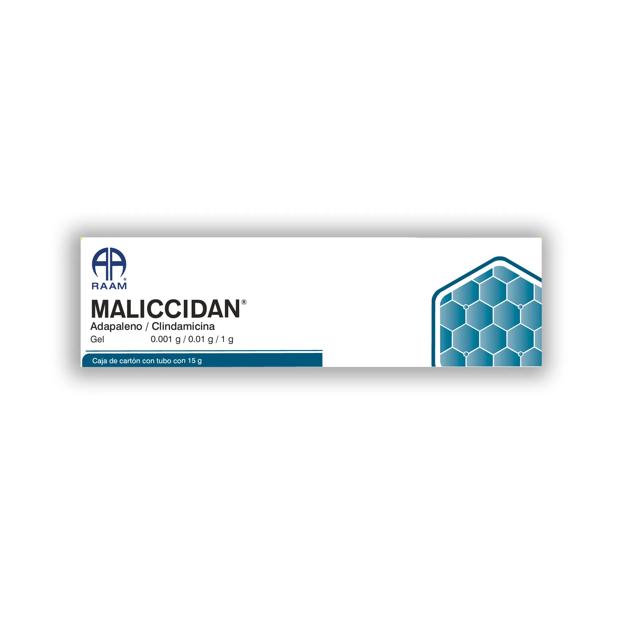Adapaleno - Clindamicina 0.01 g 1 g 15 g MALICCIDAN | Detalle de empaque Detalle de empaque de Adapaleno - Clindamicina 0.01 g 1 g 15 g MALICCIDAN