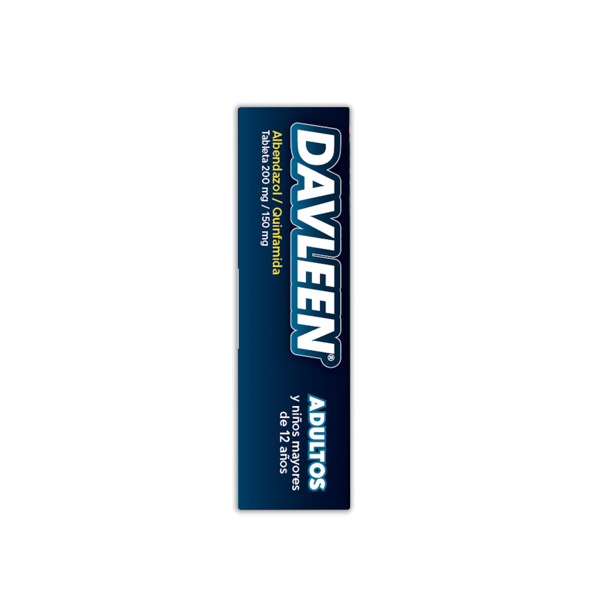 Posterior de la caja de Albendazol - Quinfamida Otros DAVLEEN