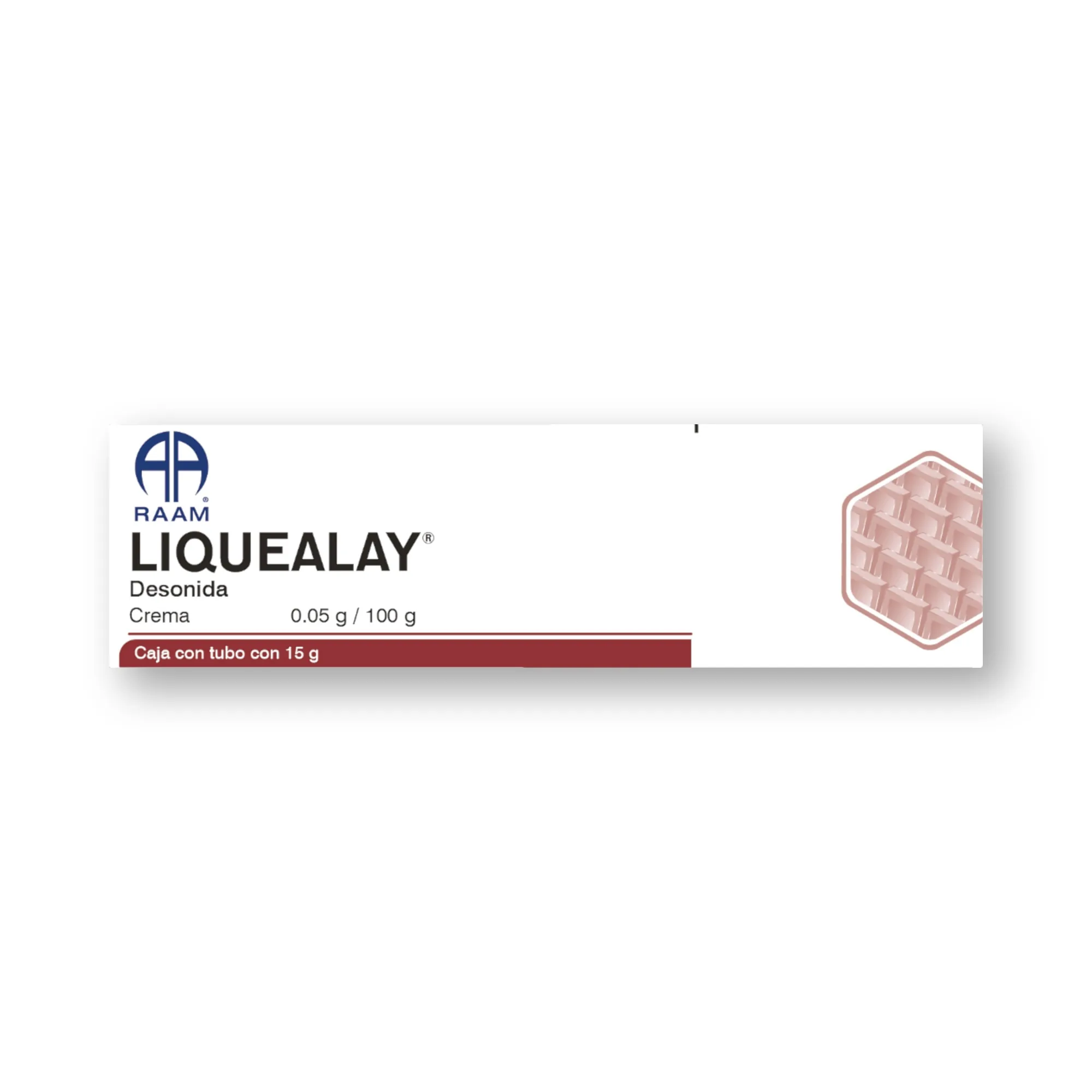 Desonida 0.05/100/15 Mg Crema LIQUEALAY | Vista posterior de la caja Posterior de la caja de Desonida 0.05/100/15 Mg Crema LIQUEALAY