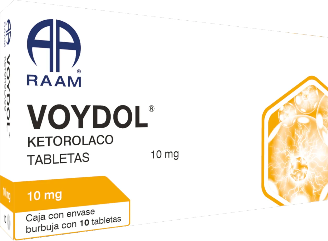 Ketorolaco VOYDOL 10 mg 10 Tabletas