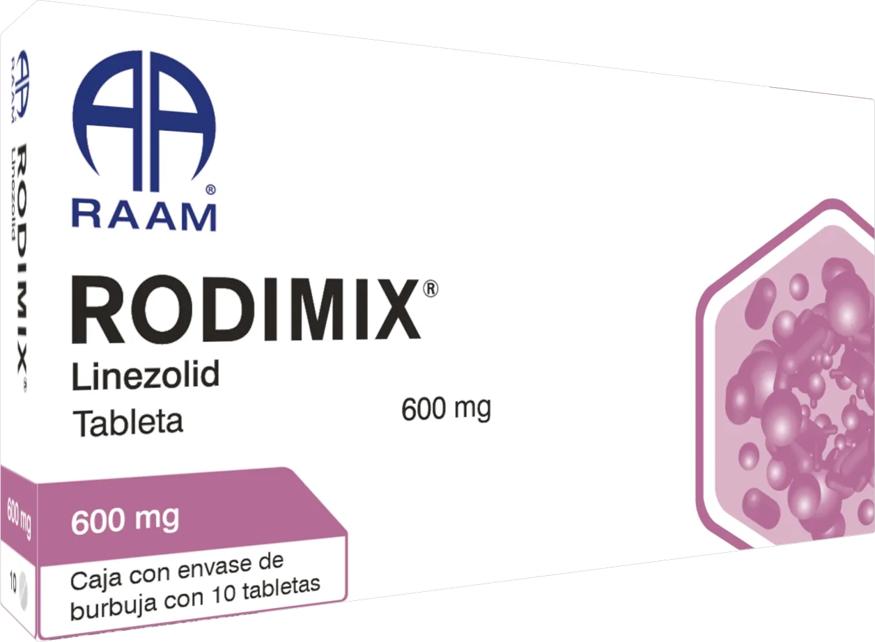 Linezolid RODIMIX 400 mg 10 Tabletas