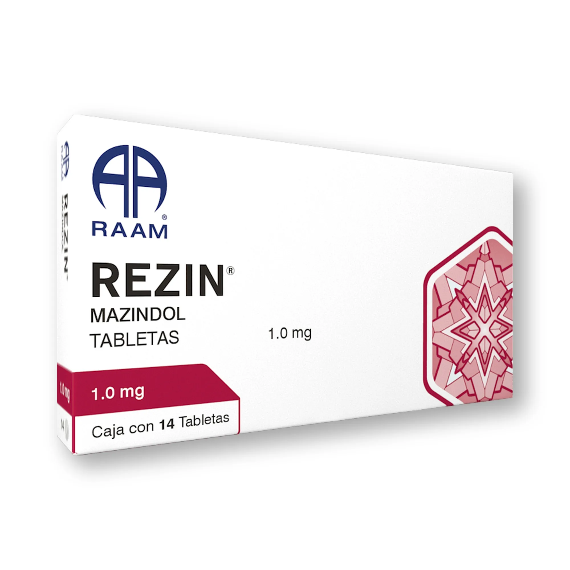Mazindol 0.5 mg 14 Tabletas REZIN | Vista general del producto Vista general de Mazindol 0.5 mg 14 Tabletas REZIN Laboratorio RAAM