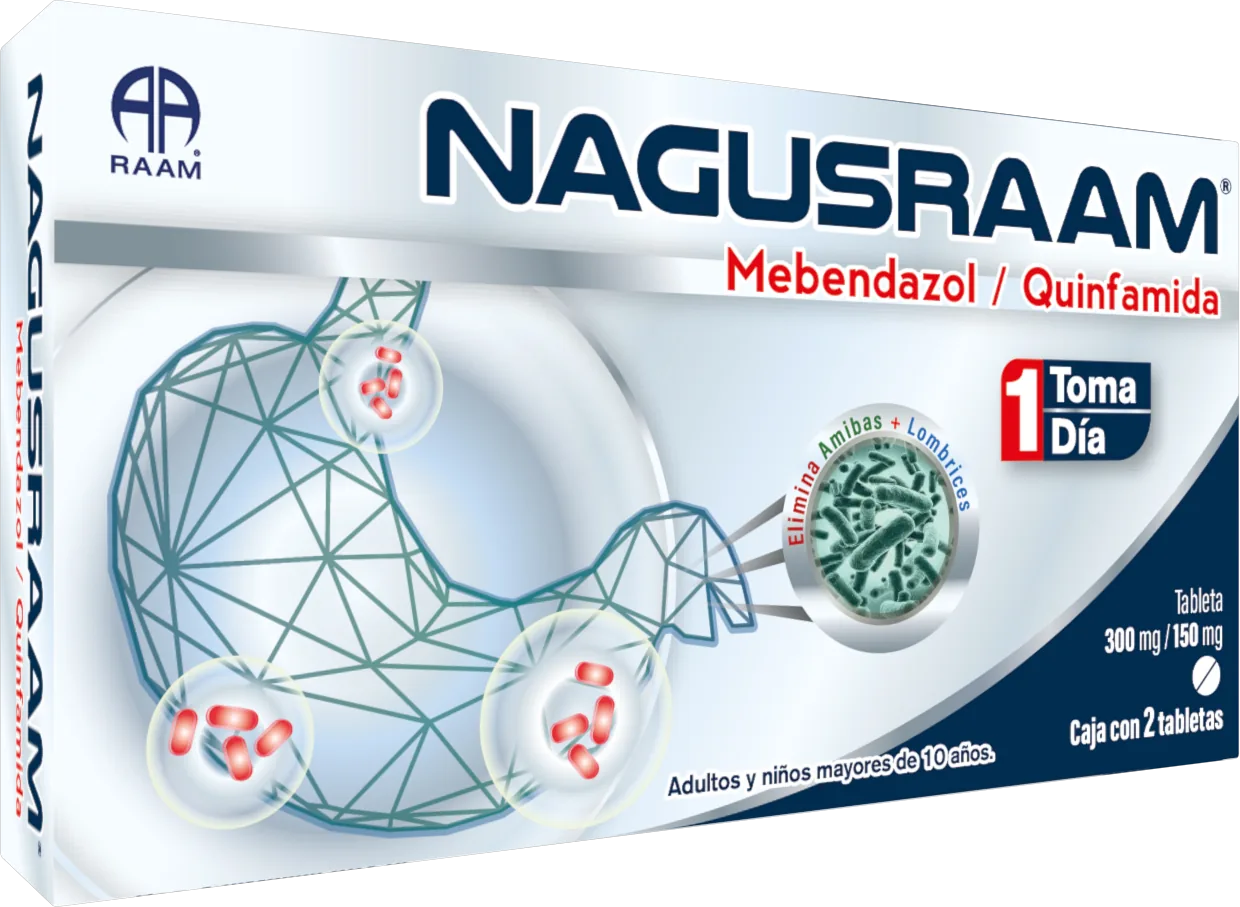 Mebendazol - Quinfamida NAGUSRAAM