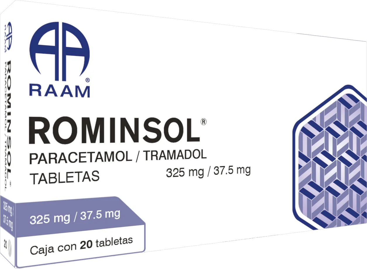 Paracetamol - Tramadol ROMINSOL 20 Tabletas