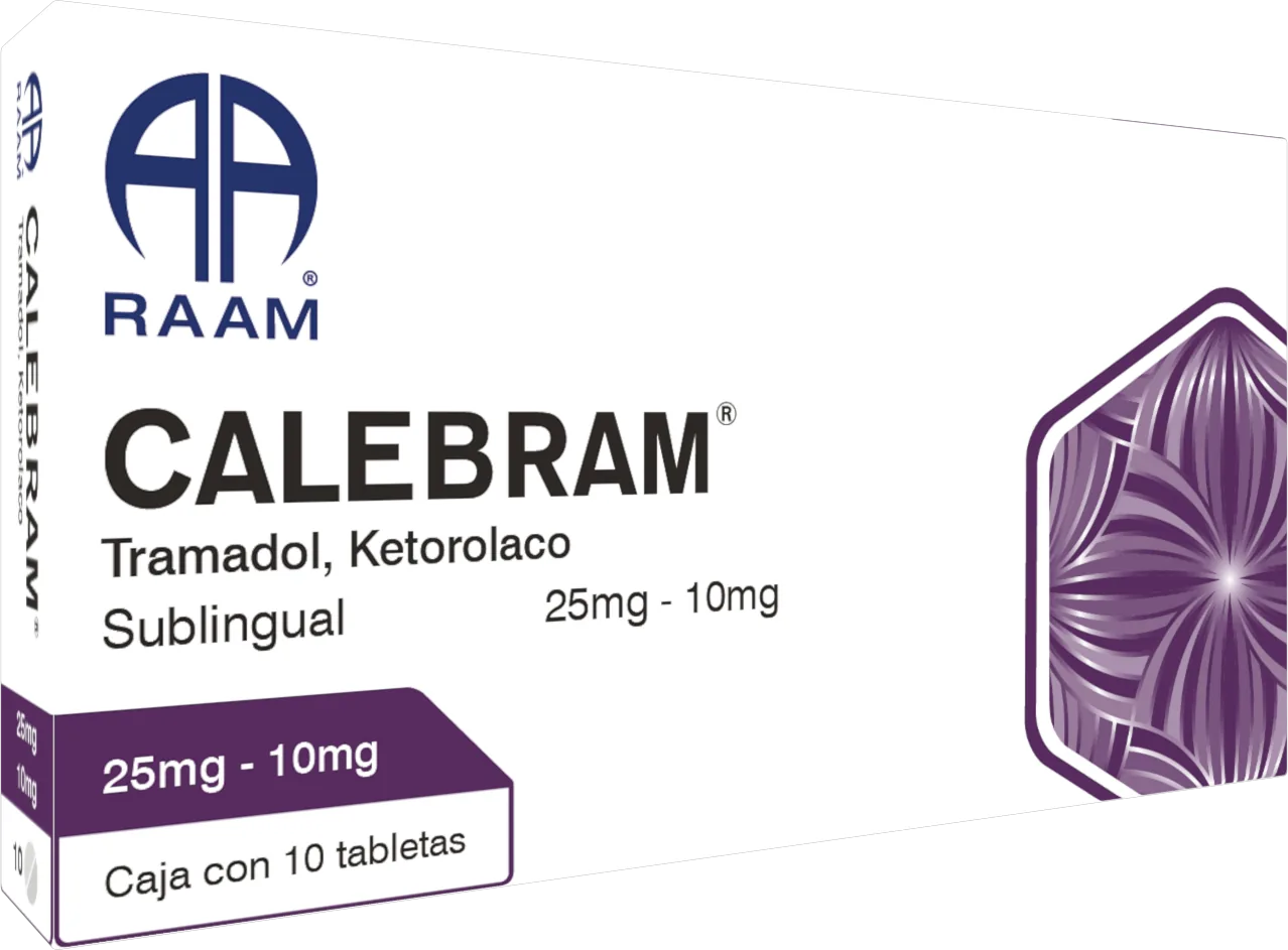 Tramadol - Ketorolaco CALEBRAM 10 mg 10 Tabletas